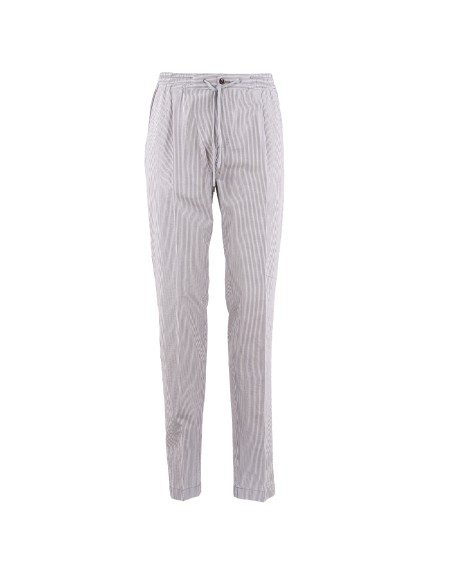 Shop PT01  Pantalone: PT01 pantaloni in cotone elasticizzato.
Loose fit.
Vita elasticizzata con coulisse e bottone.
Due tasche anteriori a filetto e due posteriori con cerniera.
Composizione: 99% Cotone, 1% Elastan.
Made in Italy.. COTLCNZA0CL1-0230